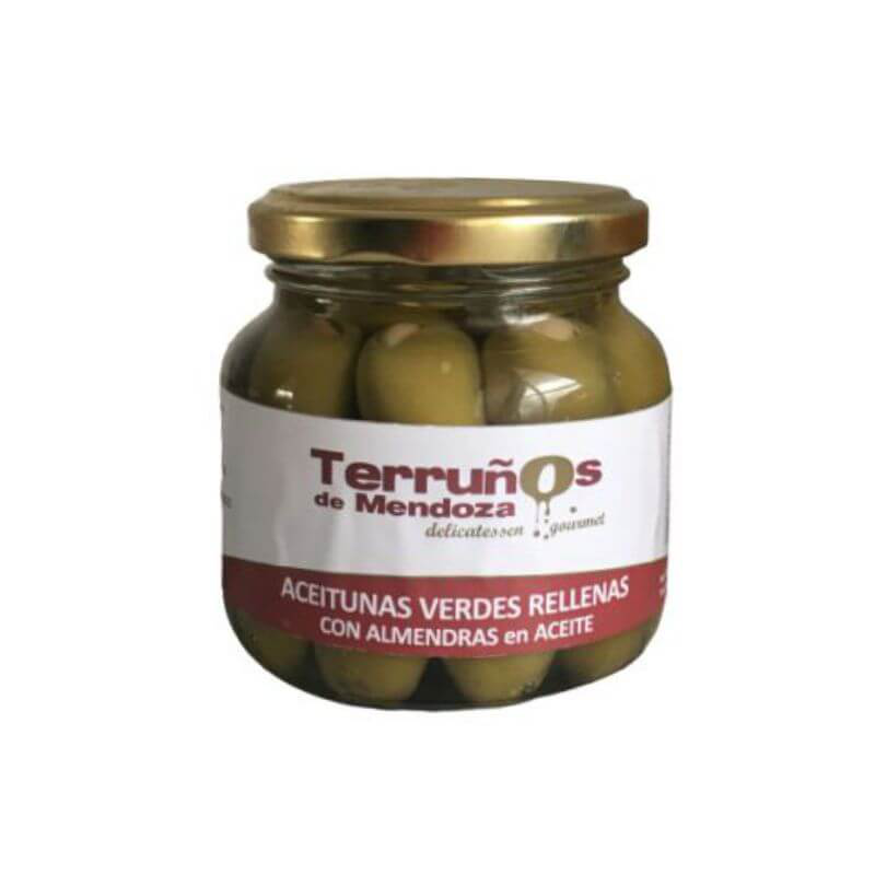 Aceitunas verdes rellenas c/ almendras  - Terruños Mendoza