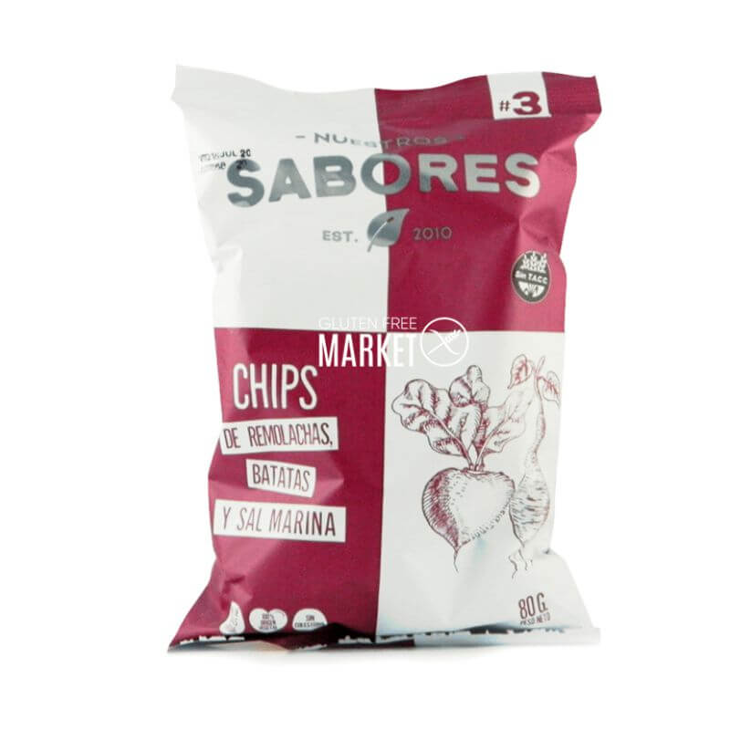 Chips de Remolacha y Batata 80g - Nuestros Sabores