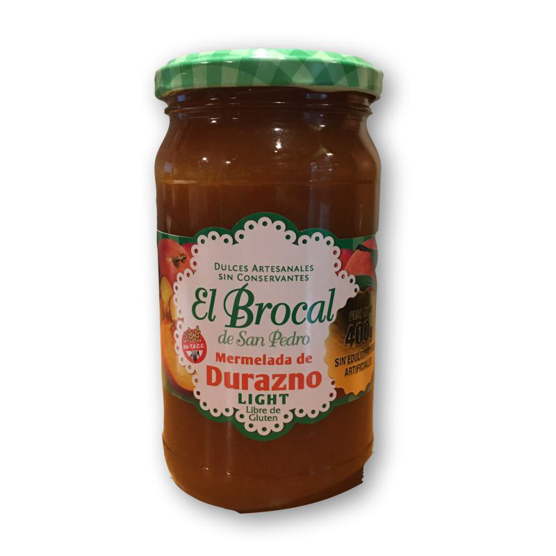 Mermelada de Durazno Light 400g. - El Brocal