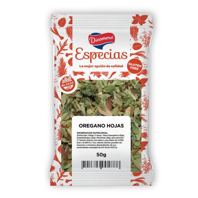 Oregano 20g SIN TACC - Dicomere