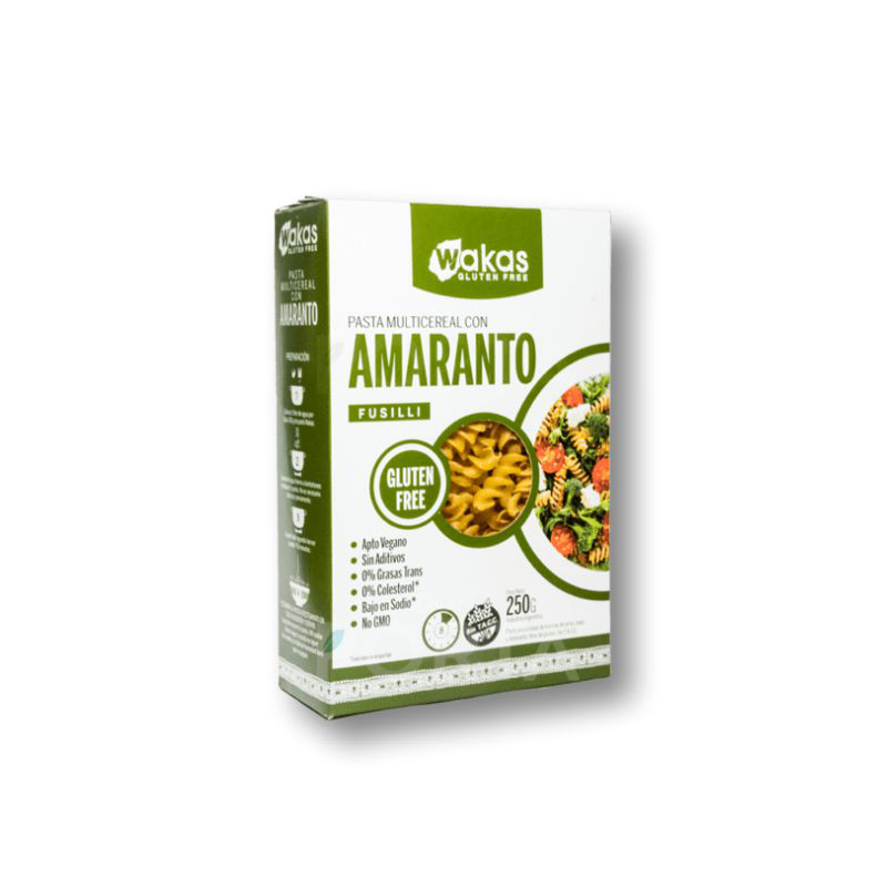 Fusilli Multicereal c/amaranto 250g - Wakas