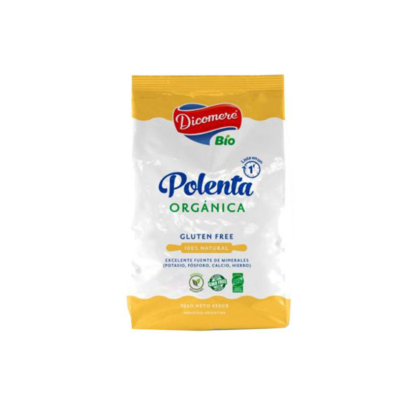 Polenta Orgánica Cocción Rápida SIN TACC 450g - Dicomere 