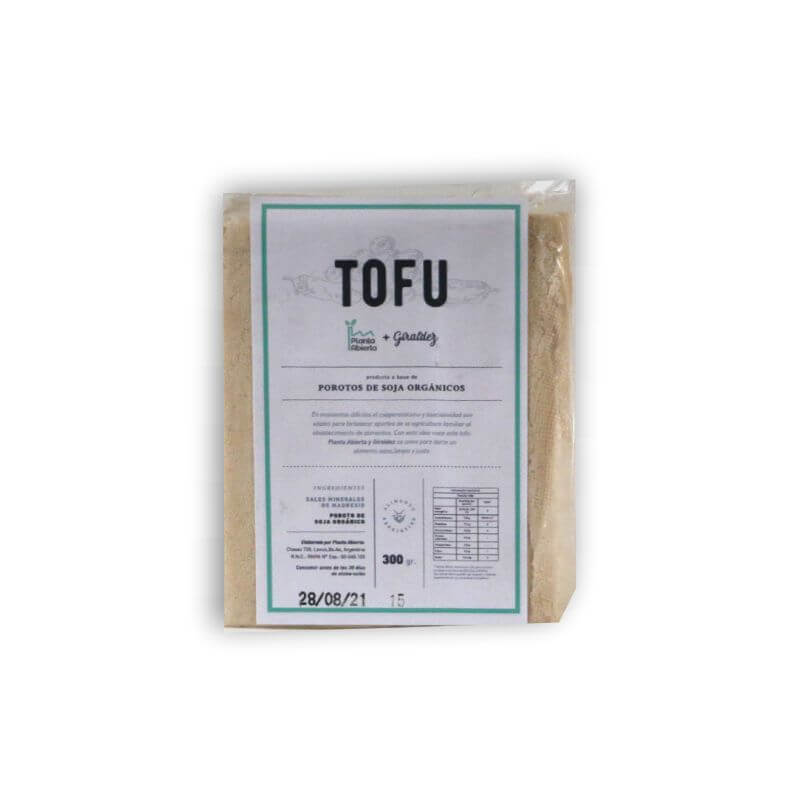 Tofu de Porotos de Soja ORGANICO 300g - Planta Abierta
