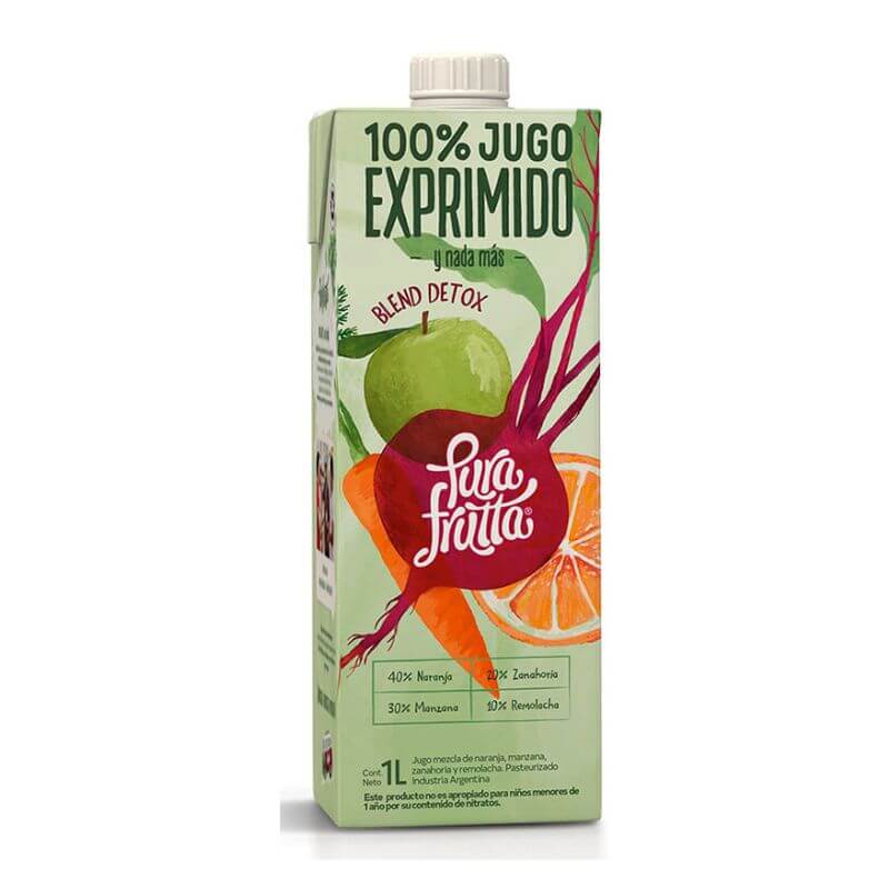 Jugo 100% Exprimido Blend Detox 1000ml - PURA FRUTTA