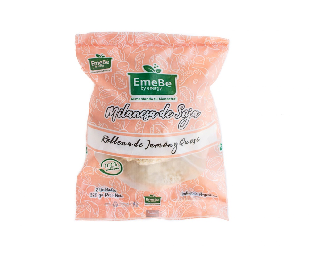 Milanesas de soja jamon/queso 2 unid. - EmeBe