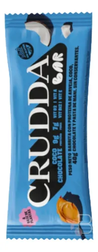 Barra proteica sabor coco y chocolate x 40 g - Crudda