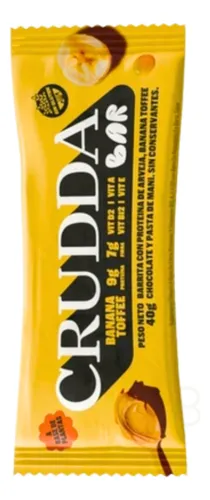 Barra Proteica sabor Banana Toffee x 40 g - Crudda