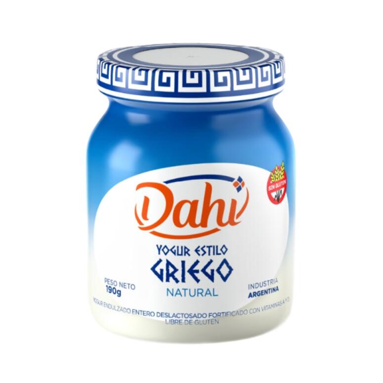 Yogur estilo griego natural x 190 gr - Dahi