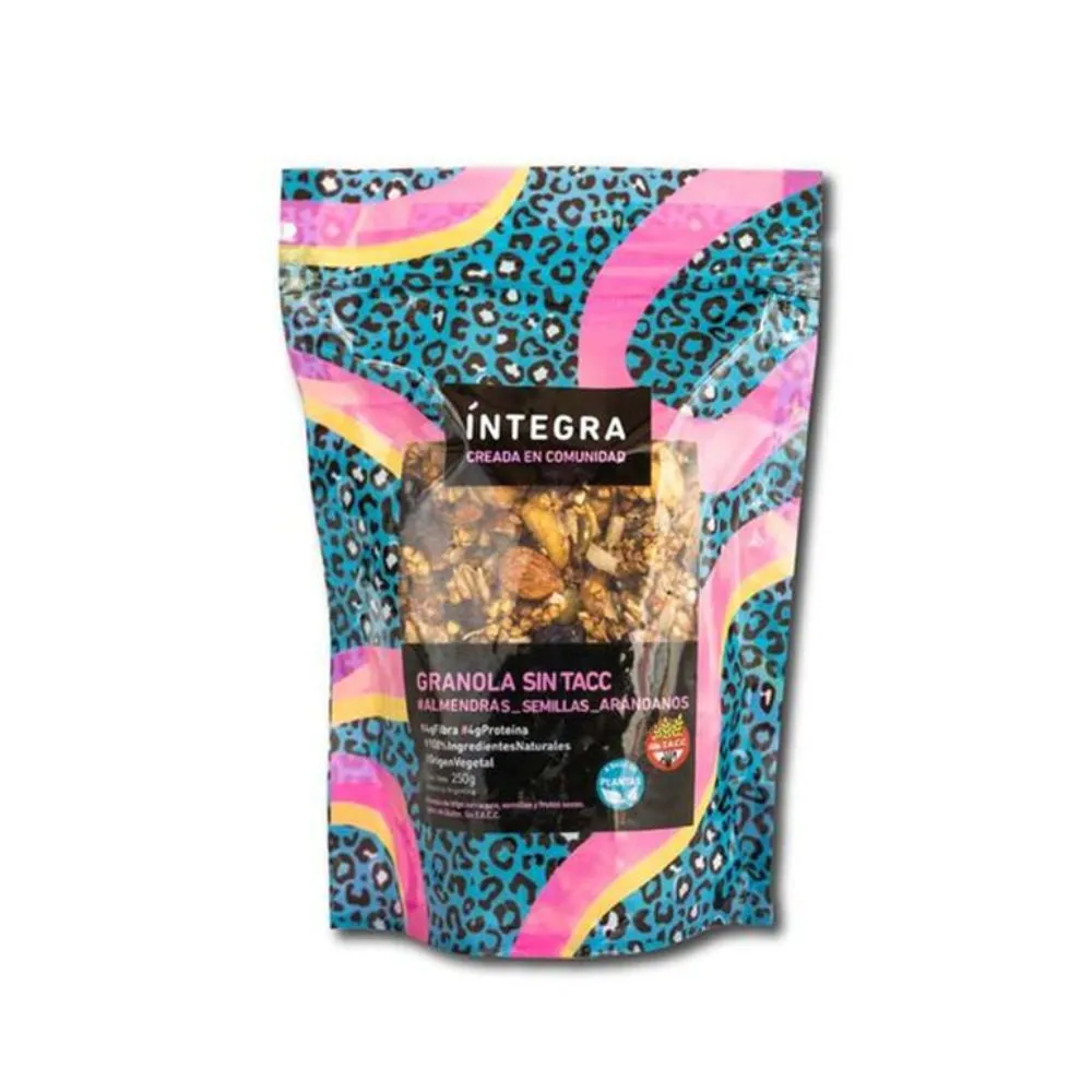 Granola Semillas, almendras y arándanos sin tacc x 250 gr - Integra