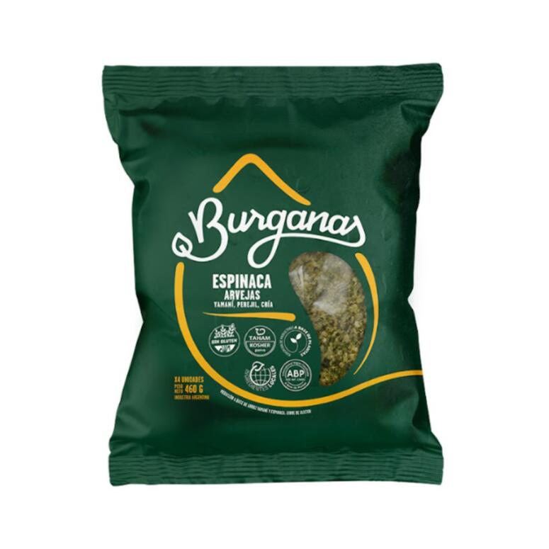 Medallones de Espinaca y Arvejas x 460g -Burganas