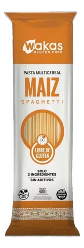Spaghetti con maíz x 400 g - Wakas