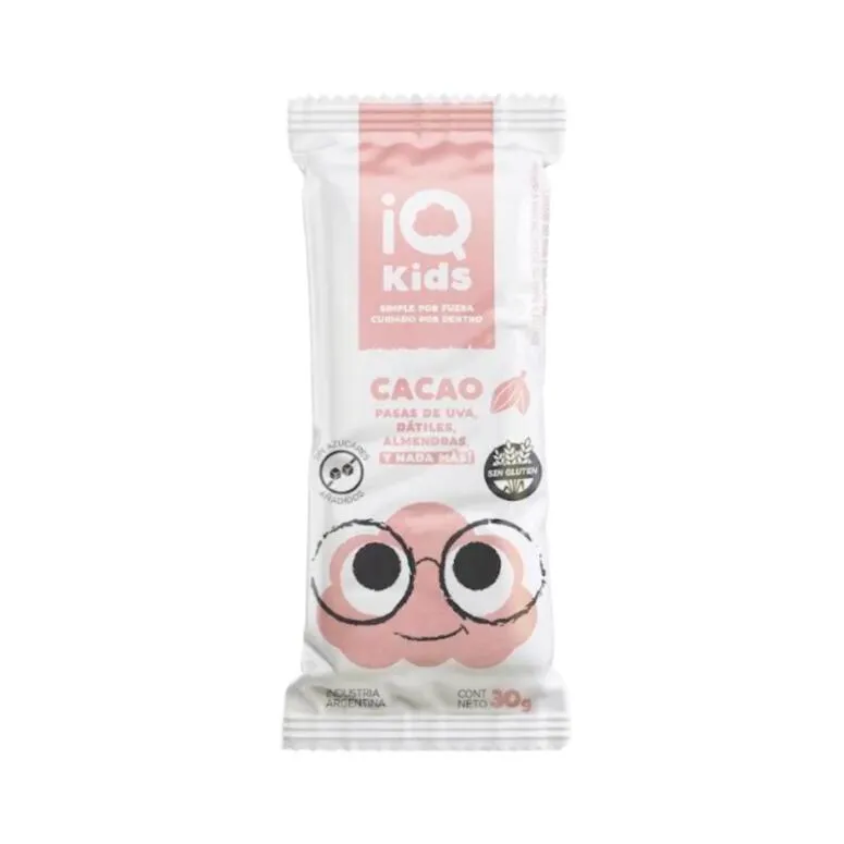 Barrita sabor Cacao x 30g - Iq Kids