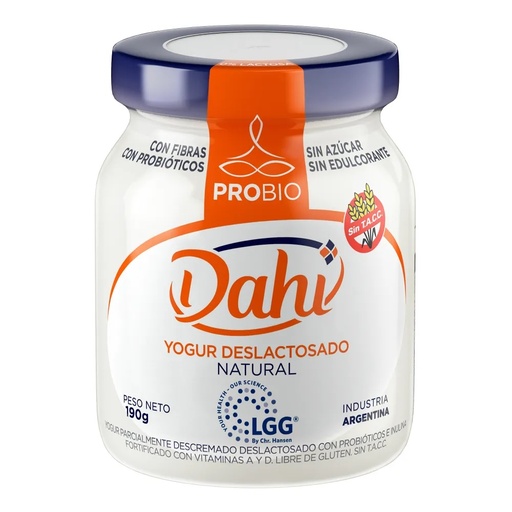 Yogurt Probio deslactosado Natural - Dahi