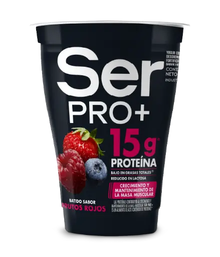Ser Pro- Yogur Ser Proteina Sabor frutos rojos 175 g 