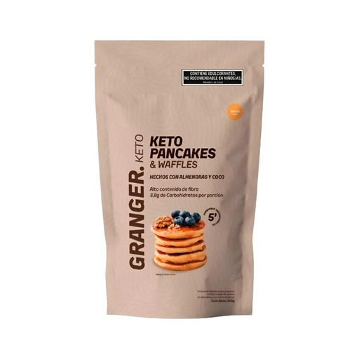 Premezcla Keto Pancakes & Waffles sabor Vainilla x 200g - Granger