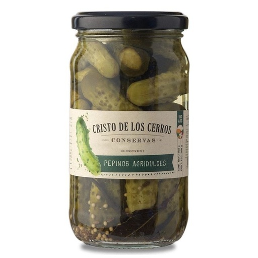 Pepinos agridulces 300 grs - Cristo de los cerros 