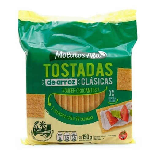 Tostadas de arroz clasicas 150g - Molinos Ala