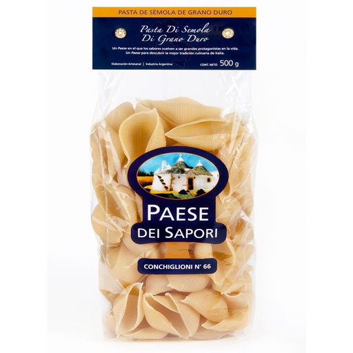 Pasta de sémola. Conchiglioni n°66 - Paese Dei Sapori