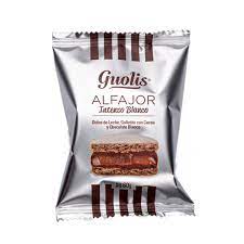 Alfajor Intenso Blanco Chocolate/dulce cacao 60g - Guolis