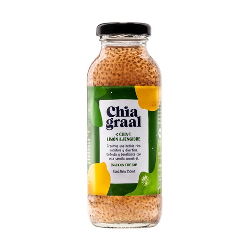 Jugo Limon y Jengibre 250ml  - Chia Graal